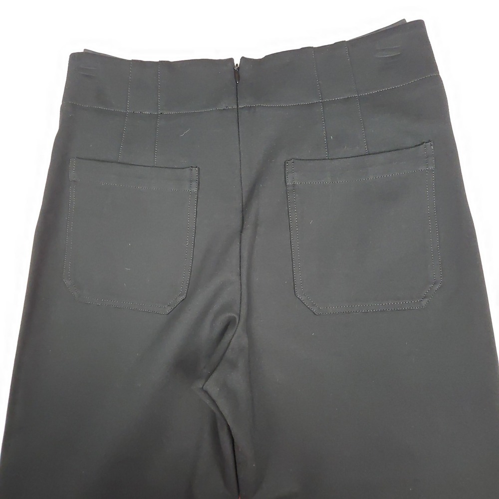 Maeve Anthropologie The Colette Bow Front Pants Womens 30 Black High Rise - Picture 10 of 11